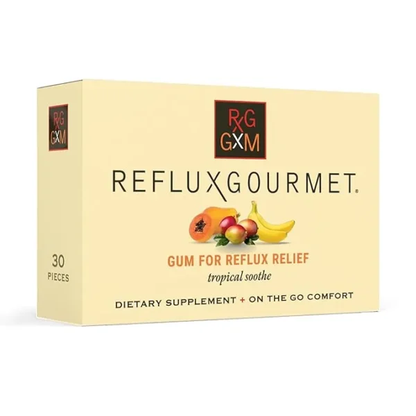 Reflux Gourmet Chew GxM+ Soothe - Front of the box with product name and logo