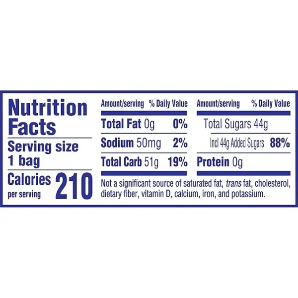 For Ingredients/Nutritional Facts (Back of Package): “Swedish Fish Mini Candy Ingredients and Nutritional Facts – Includes Sugar, Corn Syrup, Modified Corn Starch, Citric Acid, Natural and Artificial Flavors – 24 Pack (2 oz Each)