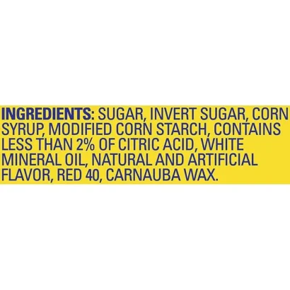 For Ingredients/Nutritional Facts (Back of Package): “Swedish Fish Mini Candy Ingredients and Nutritional Facts – Includes Sugar, Corn Syrup, Modified Corn Starch, Citric Acid, Natural and Artificial Flavors – 24 Pack (2 oz Each)