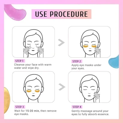 eye masks with infographics