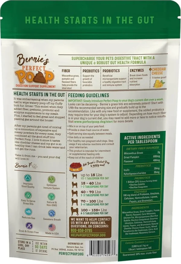 Perfect Poop Digestion & General Health Supplement for Dogs