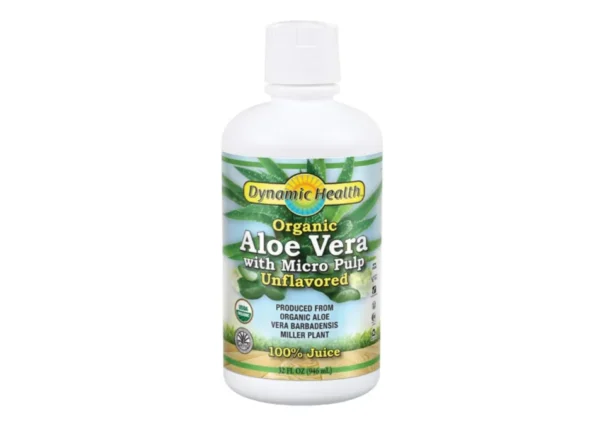 Dynamic Health Organic Aloe Vera Juice w/Micro Pulp, Unflavored