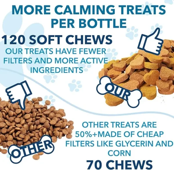 Hemp Calming Chews for Dogs with Anxiety and Stress - Dog Calming Treats