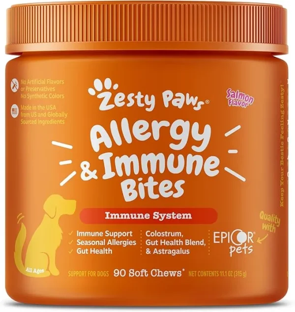 Zesty Paws Dog Allergy Relief- Dog Itching Skin Relief