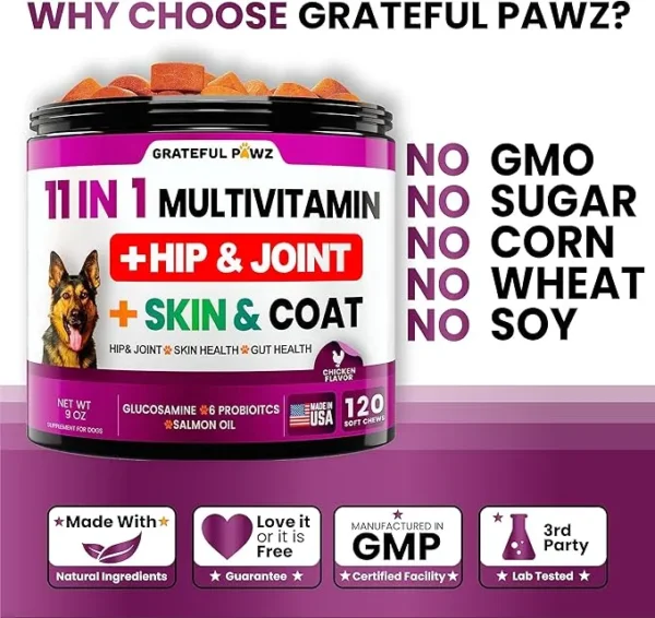 Dog Multivitamin Chewable with Glucosamine