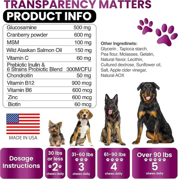 Dog Multivitamin Chewable with Glucosamine