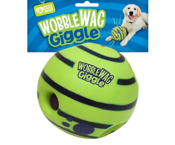 Wobble Wag Giggle Ball, Interactive Dog Toy