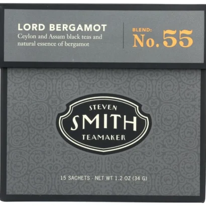 Smith Teamaker Lord Bergamot Black Tea – 15 Bags | Premium Ceylon & Assam black tea blend with natural essence of bergamot. Rich, aromatic, and full-bodied tea, perfect for Earl Grey lovers. Vegan-friendly and sourced from a small business brand. Available on Amazon